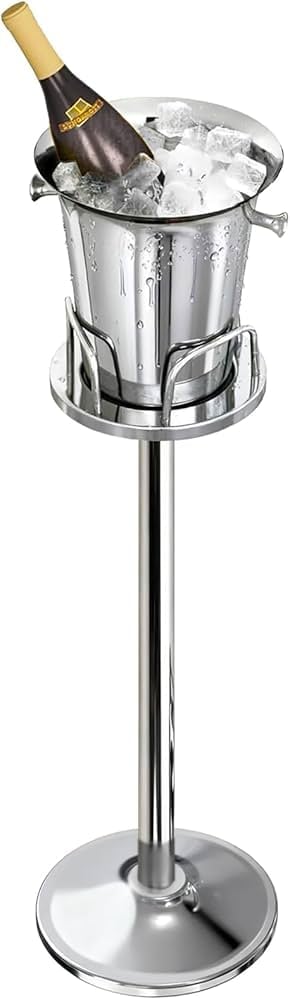 Champagne Bucket - Stainless w/ Stand